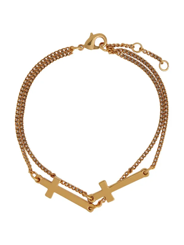 "Jesus" Bracelet With Cross Pendant made by DSQUARED2