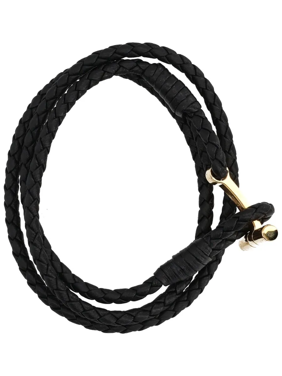 Braided Leather Bracelet sold by Wanan Luxury product image thumbnail 3