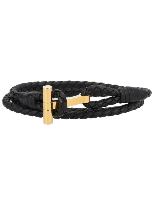 Braided Leather Bracelet sold by Wanan Luxury