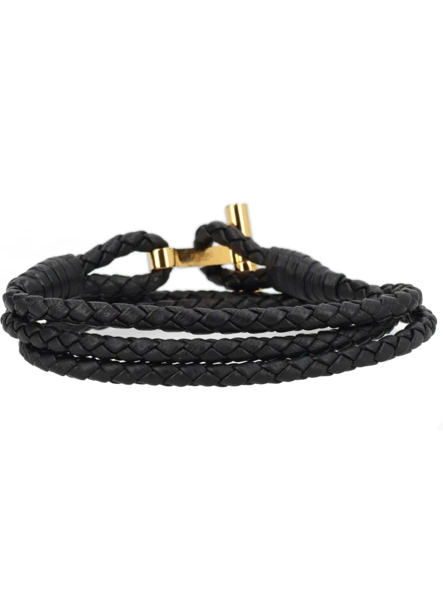 Braided Leather Bracelet sold by Wanan Luxury product image thumbnail 2