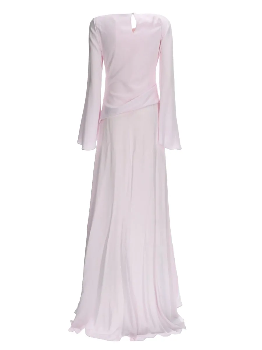 Long Dress With Drape sold by Wanan Luxury product image thumbnail 3
