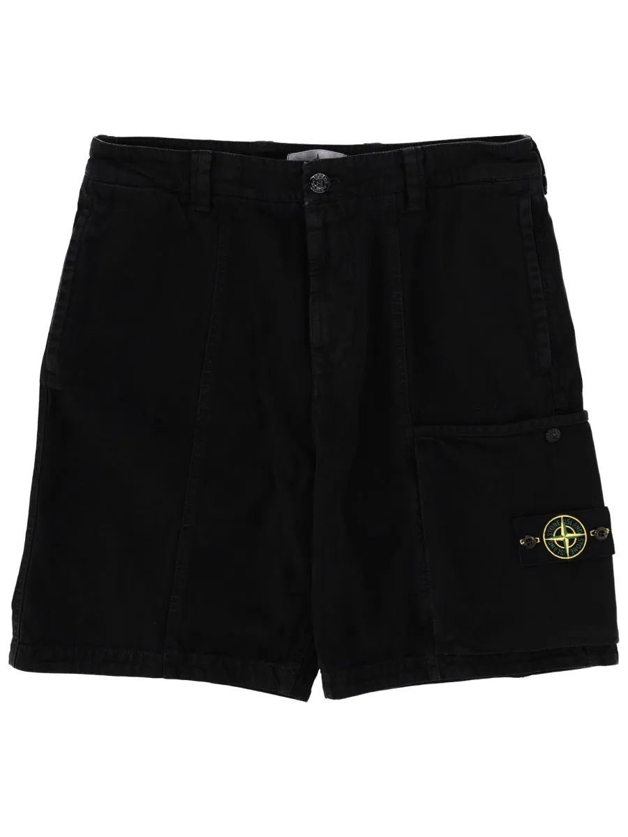 Cargo Shorts With Logo Patch sold by Wanan Luxury