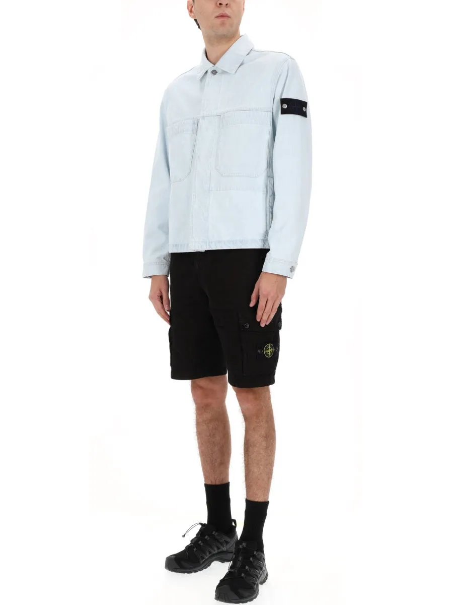 Denim Jacket With Logo Patch sold by Wanan Luxury product image thumbnail 2