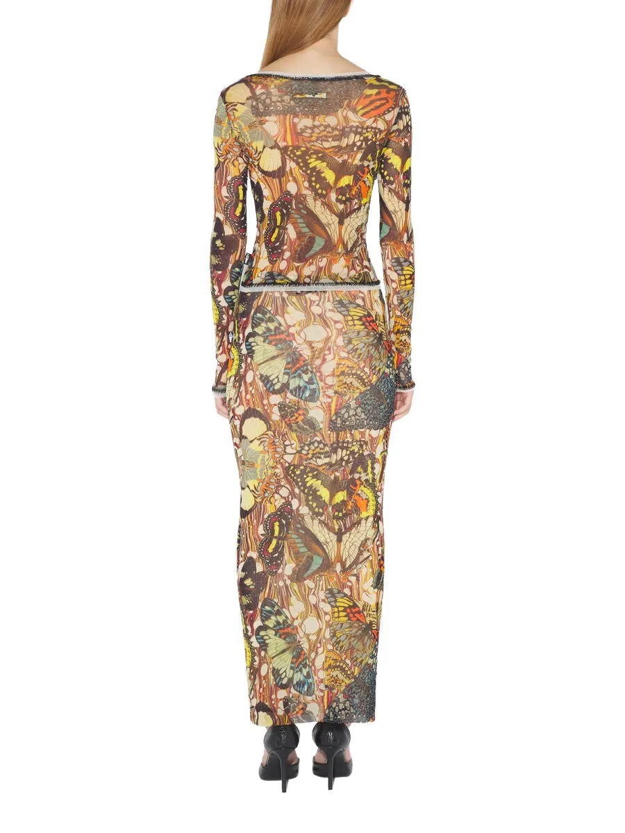 Long Skirt With "Bow Tie" Print sold by Wanan Luxury product image thumbnail 3
