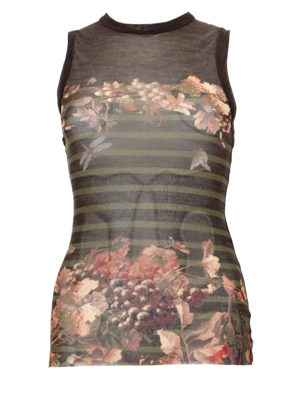 "Mariniere Grape" Print Top sold by Wanan Luxury