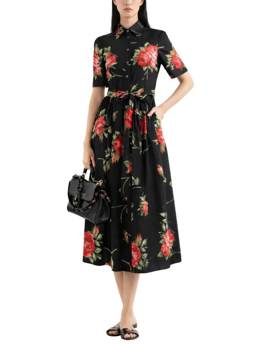 Midi Dress With "Bouquet" Print sold by Wanan Luxury product image thumbnail 2