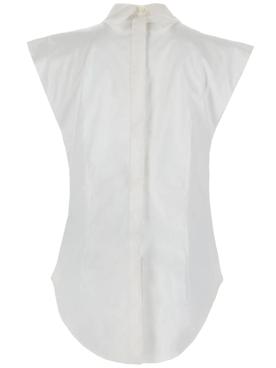 Sleeveless Inverted Shirt sold by Wanan Luxury product image thumbnail 3