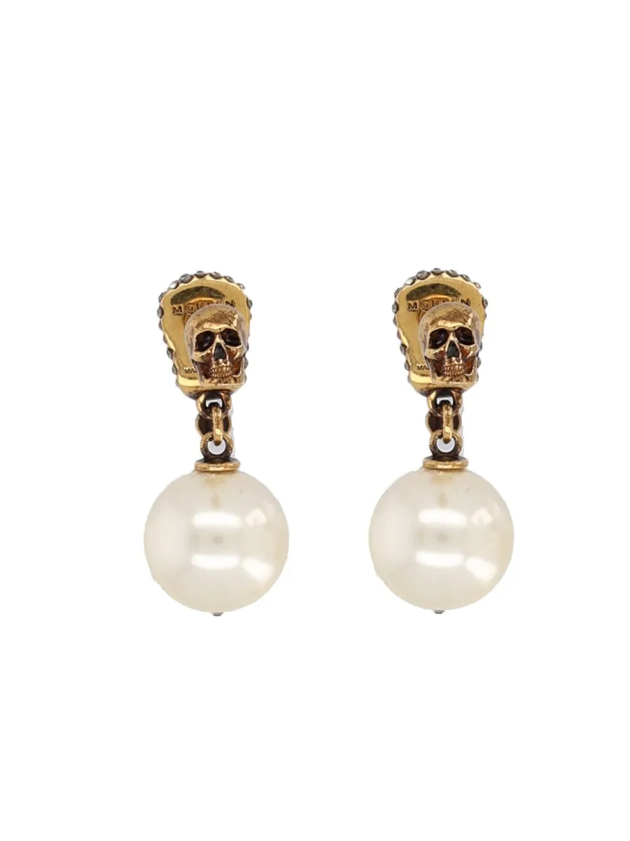 Skull Earrings With Pavé sold by Wanan Luxury product image thumbnail 2