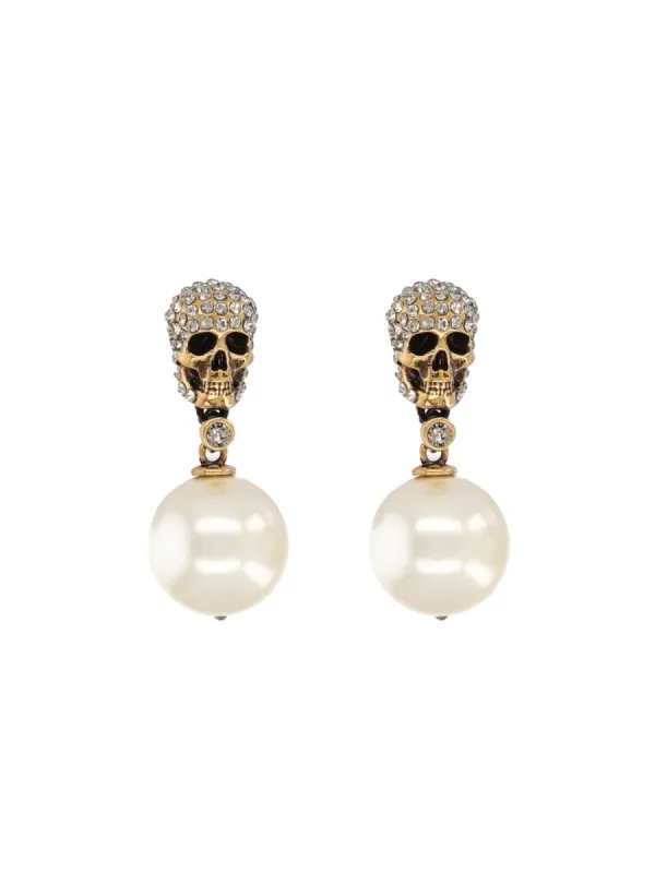 Skull Earrings With Pavé sold by Wanan Luxury