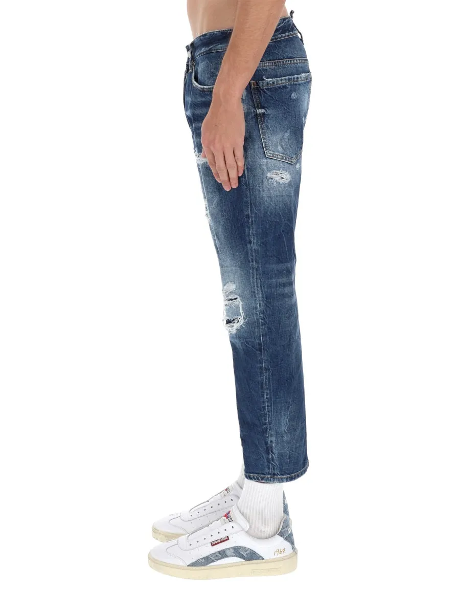 Jeans With "Destroyed" Details sold by Wanan Luxury product image thumbnail 4