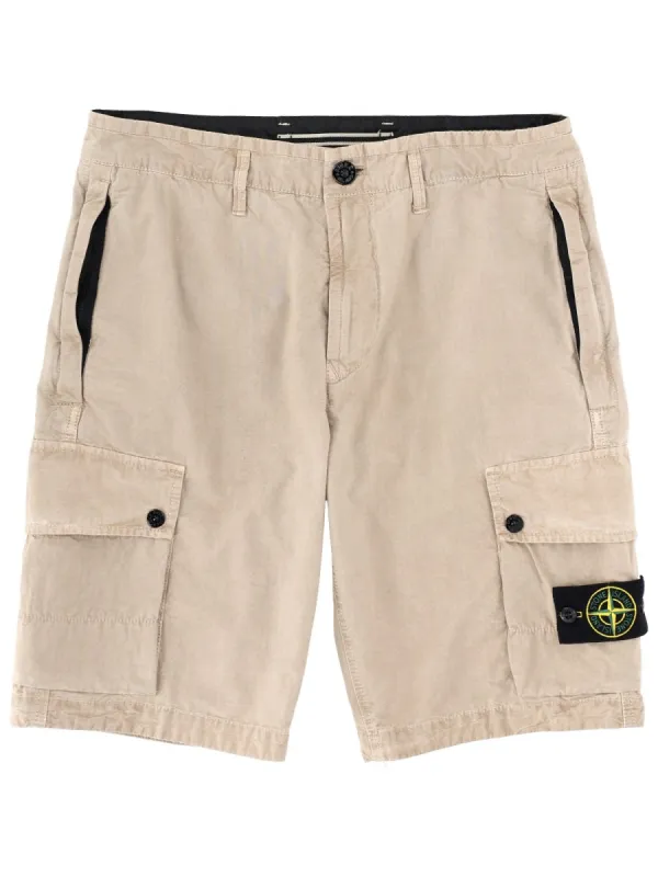 Cargo Shorts With Logo Patch sold by Wanan Luxury