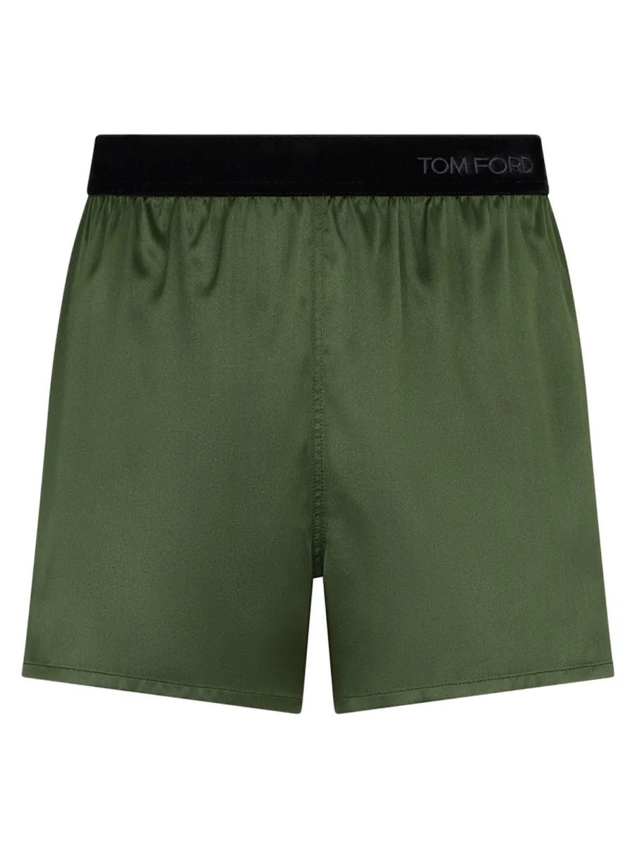 Silk Pajama Shorts sold by Wanan Luxury