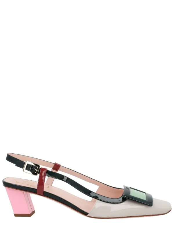 "Lacquered" Slingback Pumps sold by Wanan Luxury