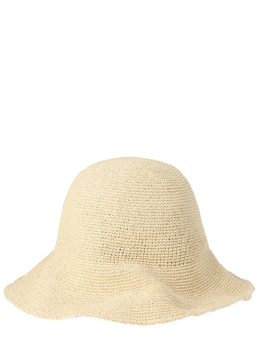 Straw Hat With Embroidered Loco sold by Wanan Luxury product image thumbnail 3