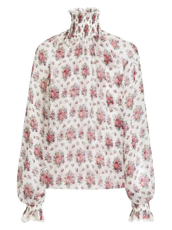 Floral Print Blouse sold by Wanan Luxury