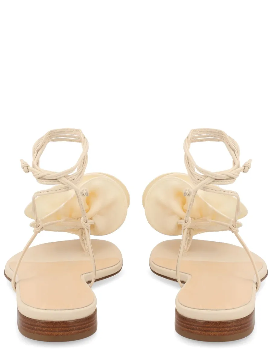 Sandal With Silk Flower sold by Wanan Luxury product image thumbnail 4