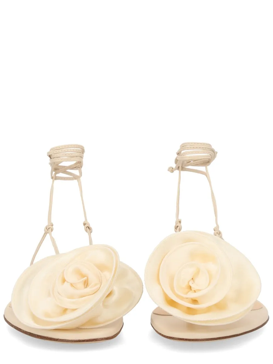 Sandal With Silk Flower sold by Wanan Luxury product image thumbnail 3