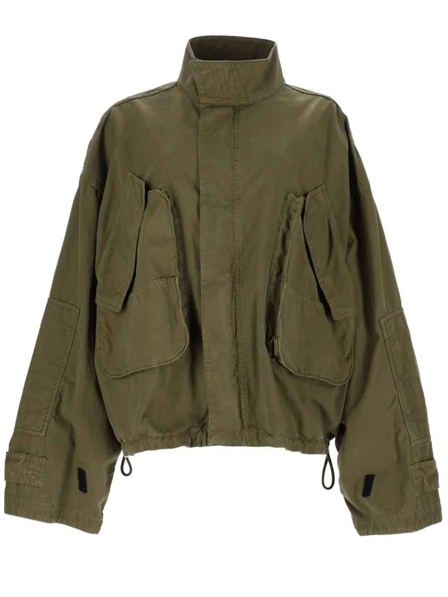 Bomber Jacket With Pockets And Drawstring sold by Wanan Luxury