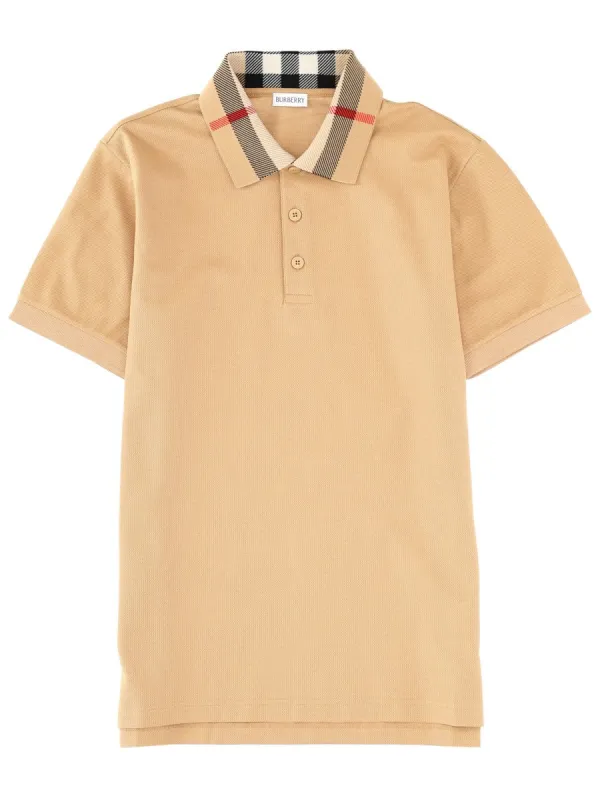 Polo Shirt With "Check" Collar sold by Wanan Luxury
