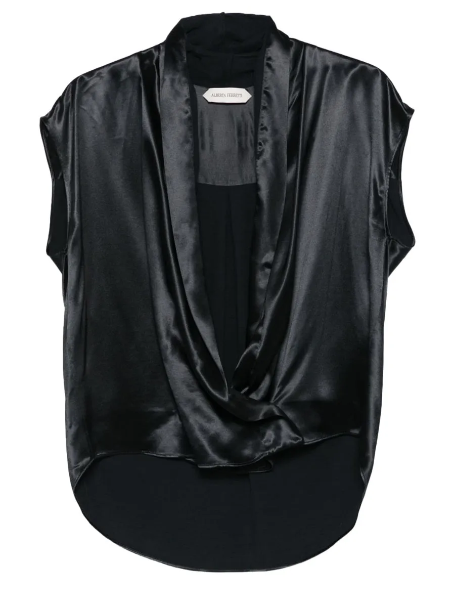 Sleeveless Top With Neckline sold by Wanan Luxury
