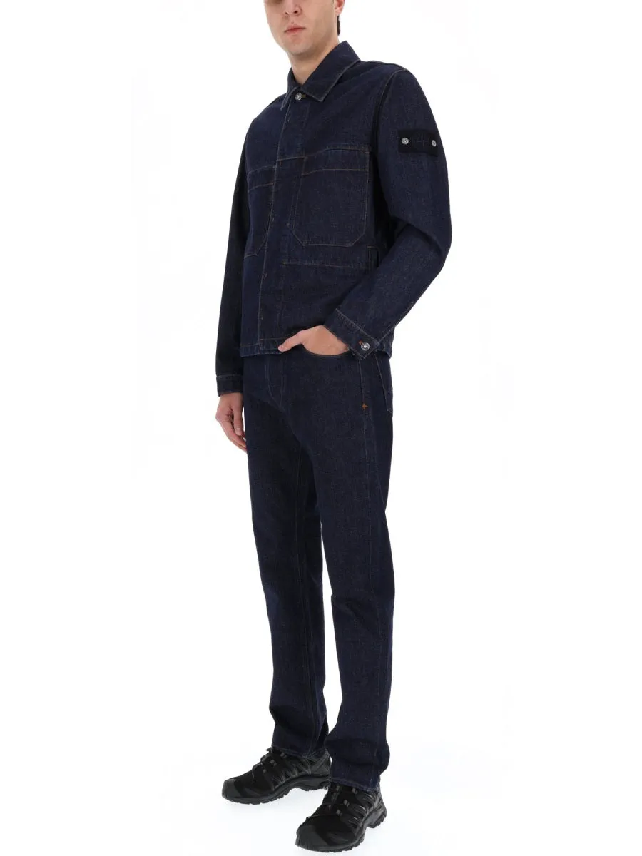 Denim Jacket With Logo Patch sold by Wanan Luxury product image thumbnail 2