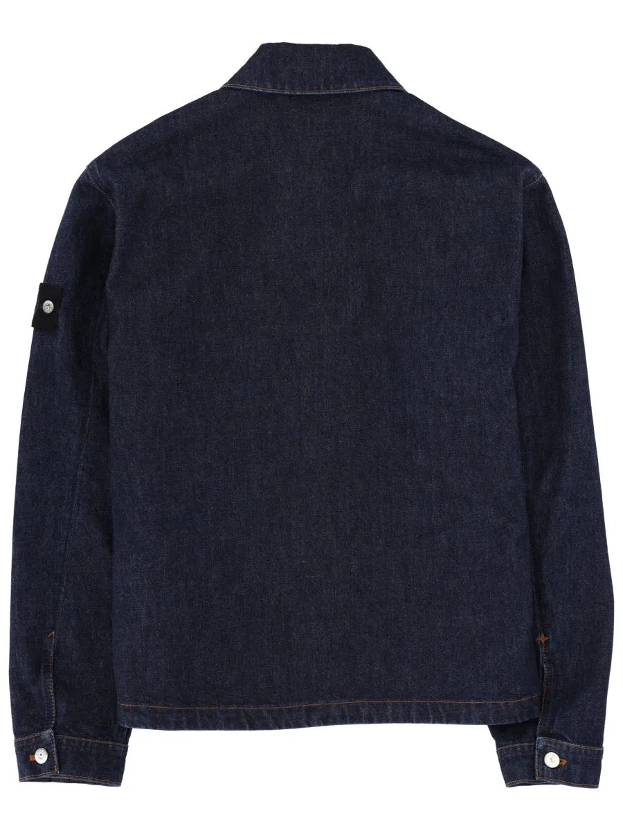 Denim Jacket With Logo Patch sold by Wanan Luxury product image thumbnail 3