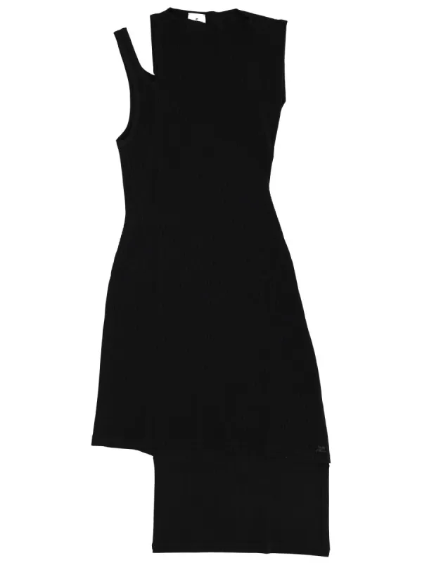 Ribbed "Oblique" Dress made by Courreges