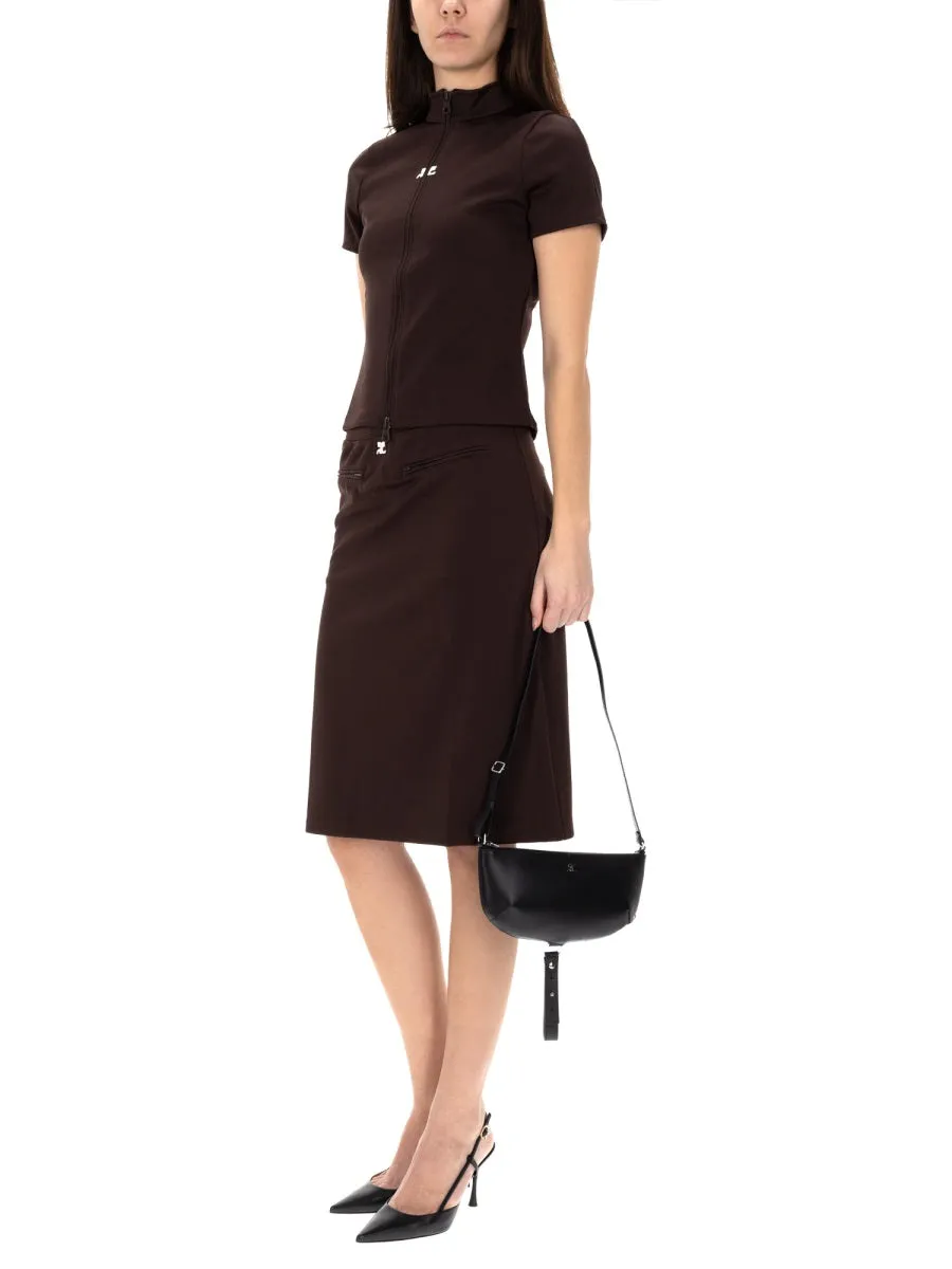 Midi Skirt With Logo sold by Wanan Luxury product image thumbnail 2