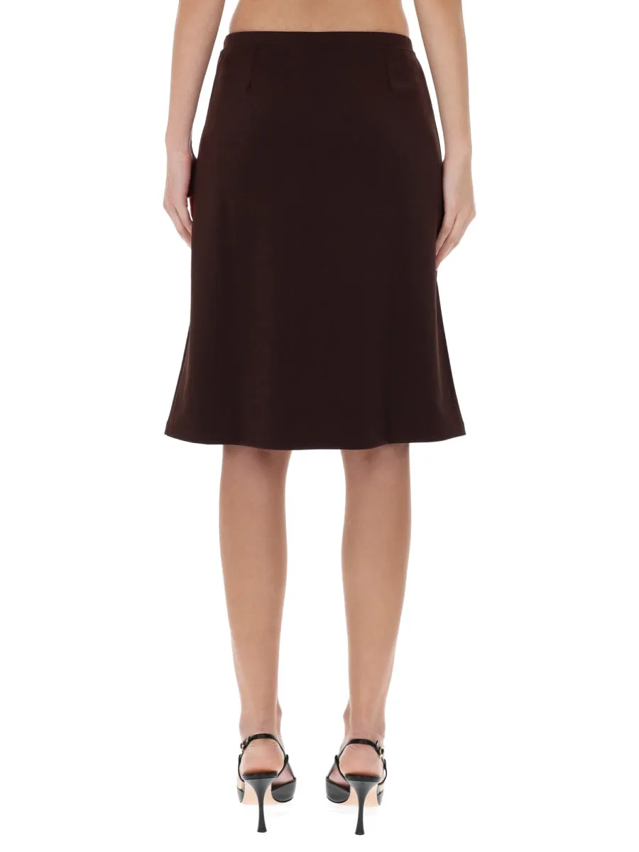 Midi Skirt With Logo sold by Wanan Luxury product image thumbnail 4