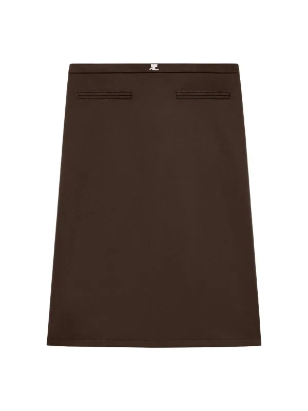 Midi Skirt With Logo sold by Wanan Luxury