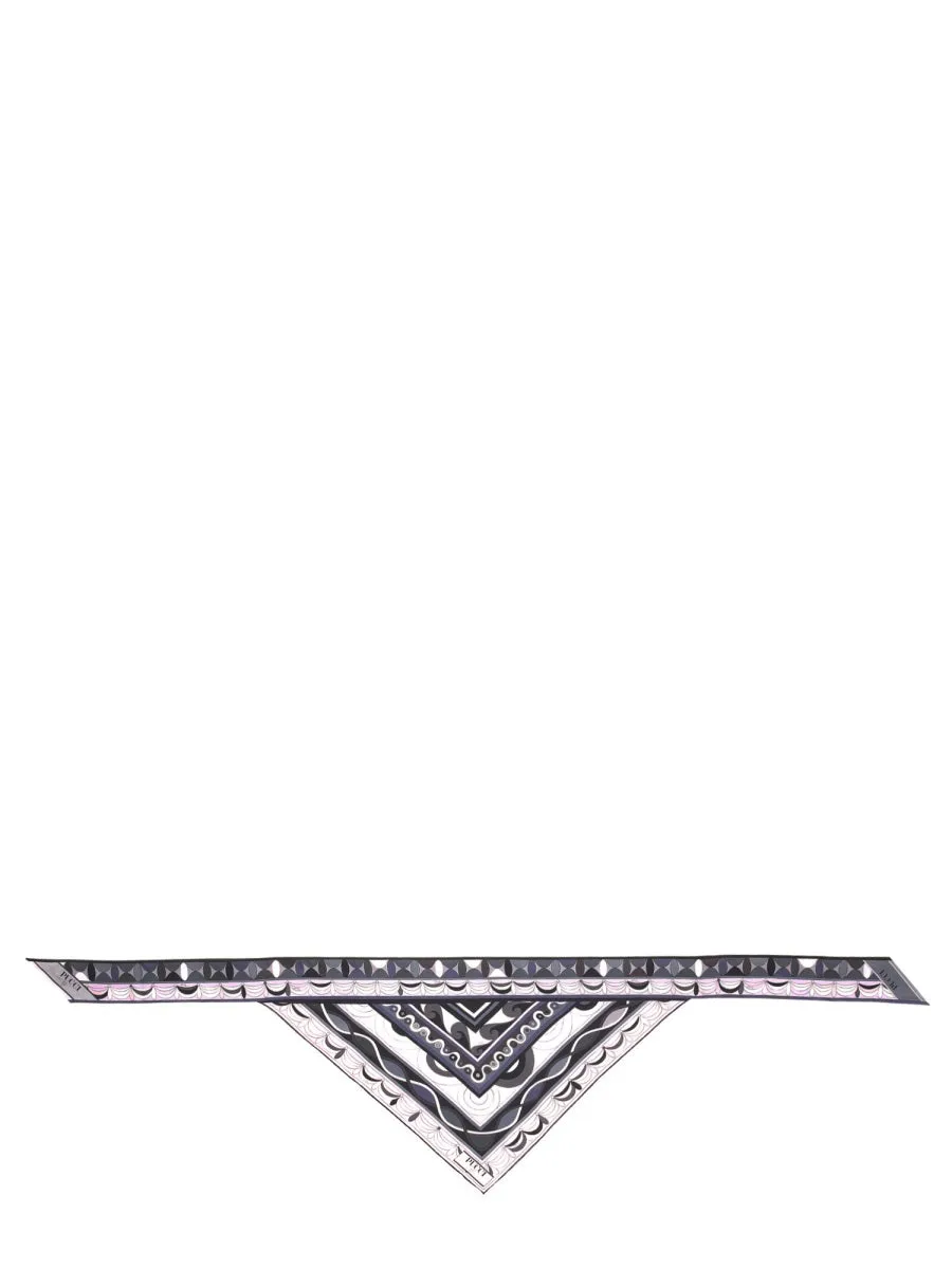 "Bandeau" Triangle Scarf In Print Mix sold by Wanan Luxury