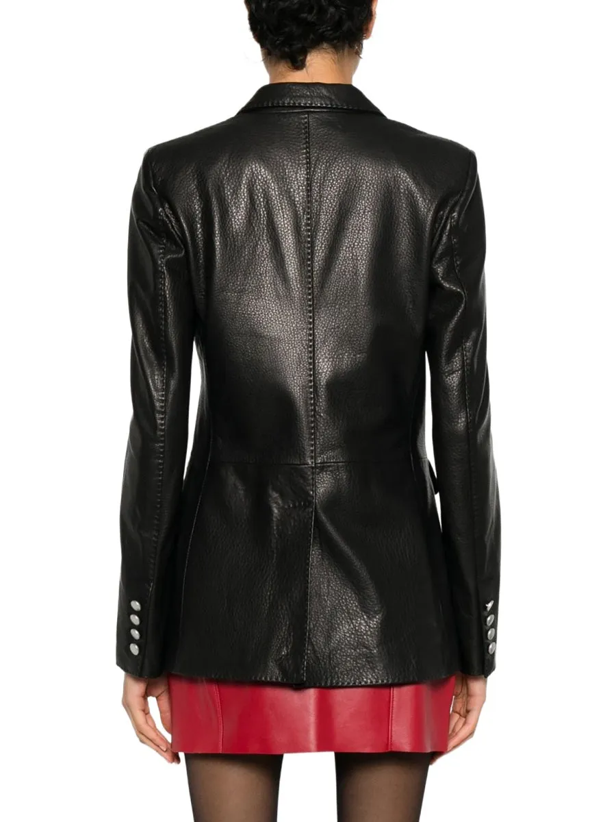 Leather Blazer sold by Wanan Luxury product image thumbnail 3