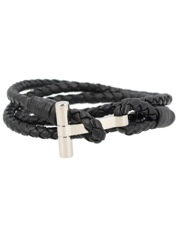 Braided Leather Bracelet sold by Wanan Luxury