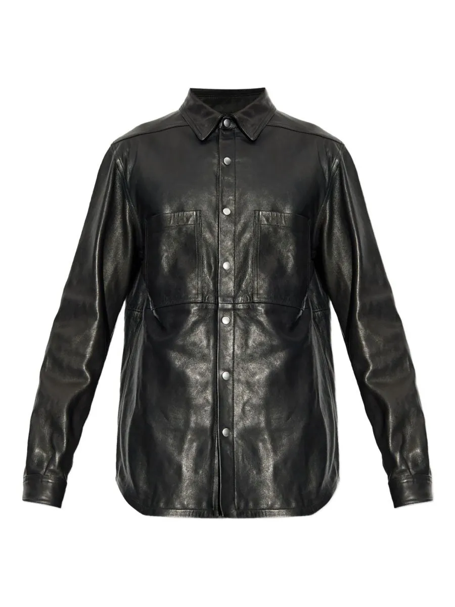 Leather Overshirt sold by Wanan Luxury