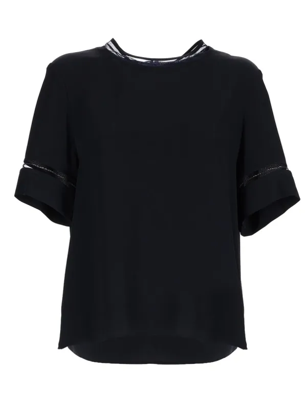 T-Shirt With Transparent Details sold by Wanan Luxury