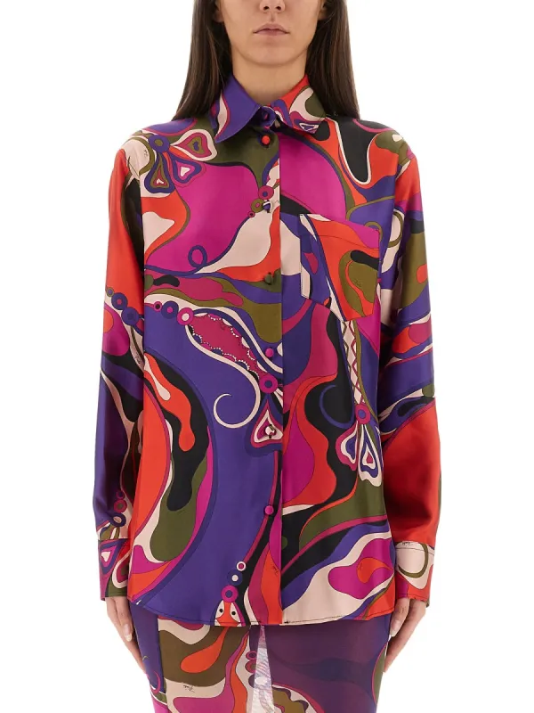 Orchid Print Shirt sold by Wanan Luxury