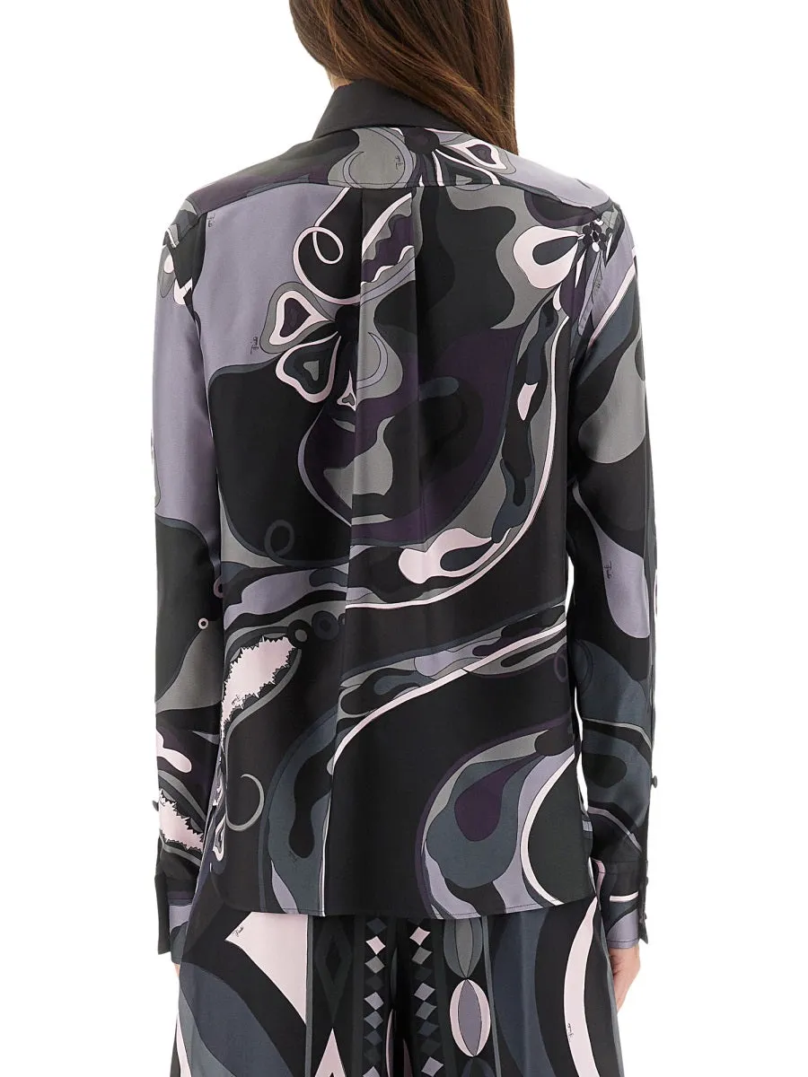 Orchid Print Shirt sold by Wanan Luxury product image thumbnail 3