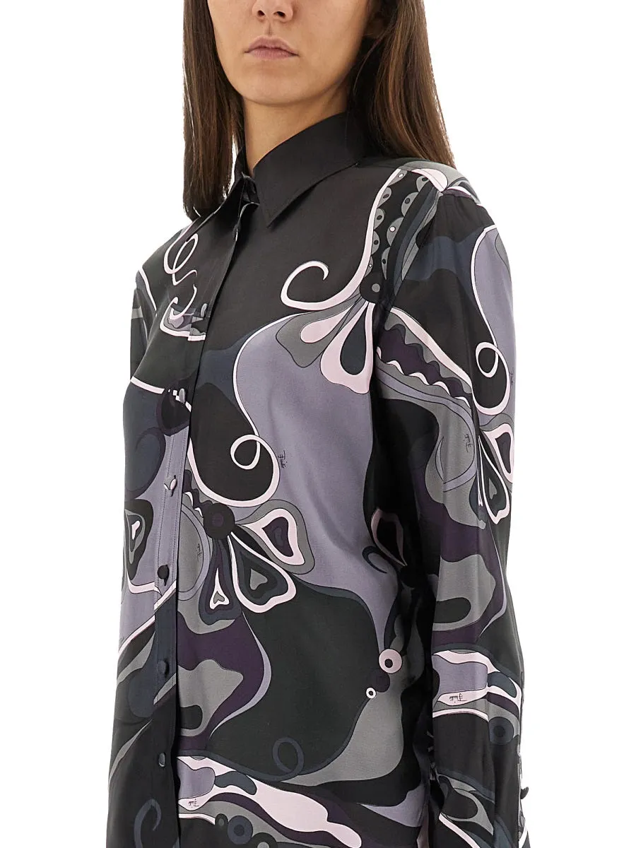 Orchid Print Shirt sold by Wanan Luxury product image thumbnail 4