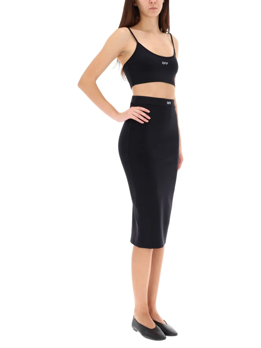 Midi Skirt With Logo sold by Wanan Luxury product image thumbnail 2