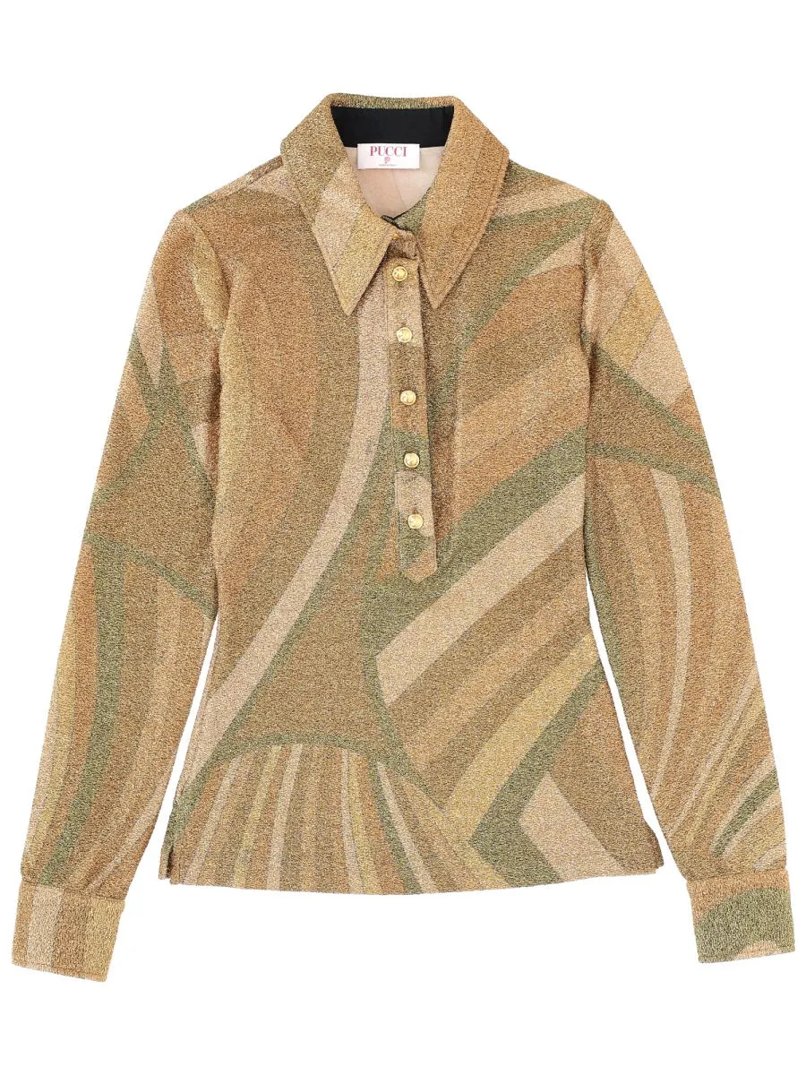 "Iris" Print Top sold by Wanan Luxury