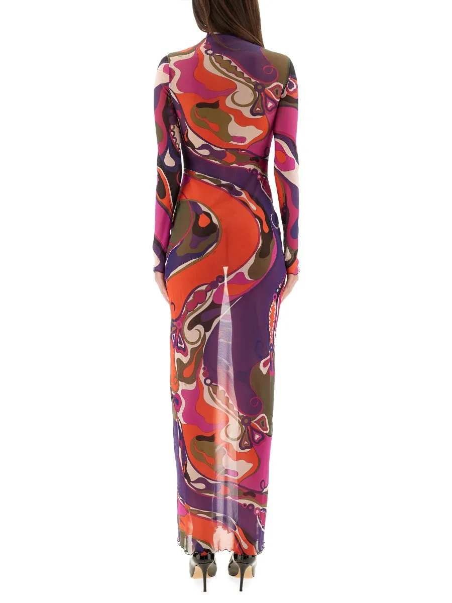 Orchid Print Dress sold by Wanan Luxury product image thumbnail 3