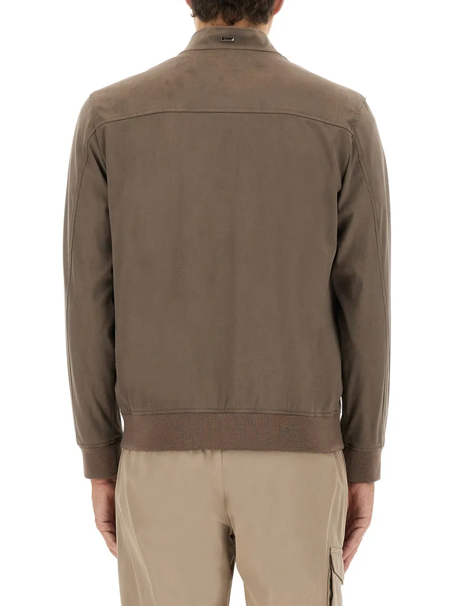 "Resort" Bomber Jacket In Suede Alternatives sold by Wanan Luxury product image thumbnail 3