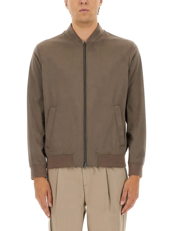 "Resort" Bomber Jacket In Suede Alternatives sold by Wanan Luxury