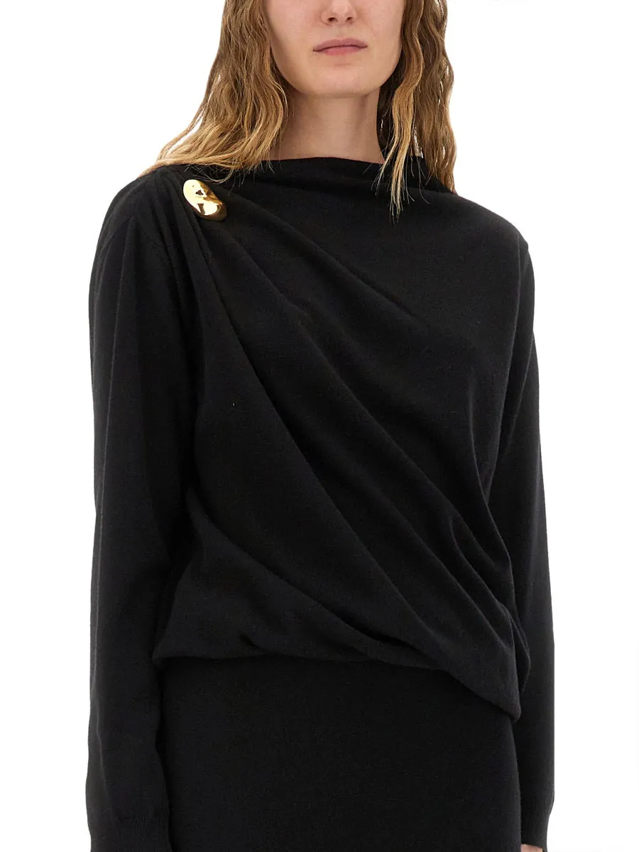 Midi Dress With Gold Detail sold by Wanan Luxury product image thumbnail 4