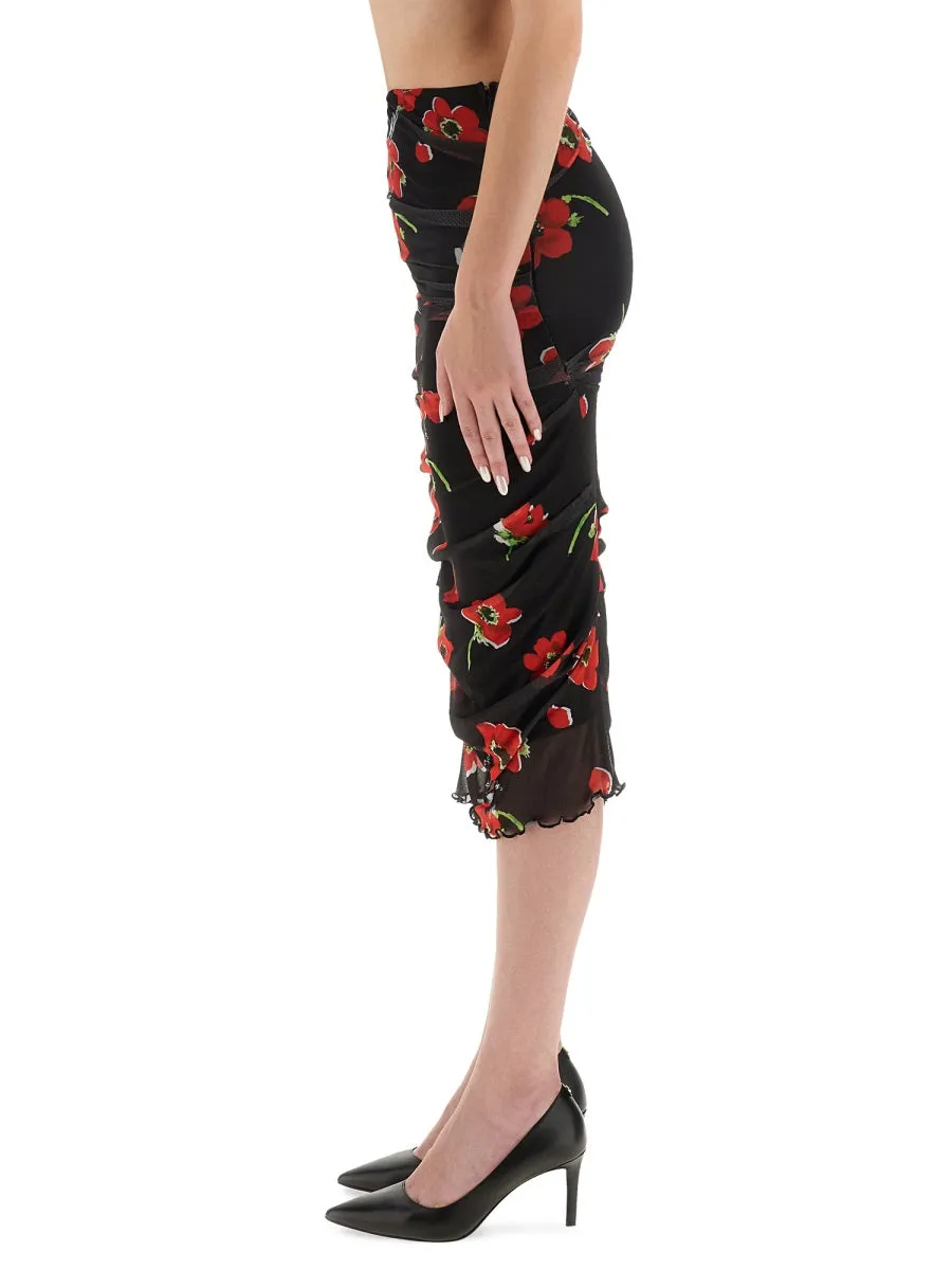 Floral Mesh Skirt sold by Wanan Luxury product image thumbnail 4