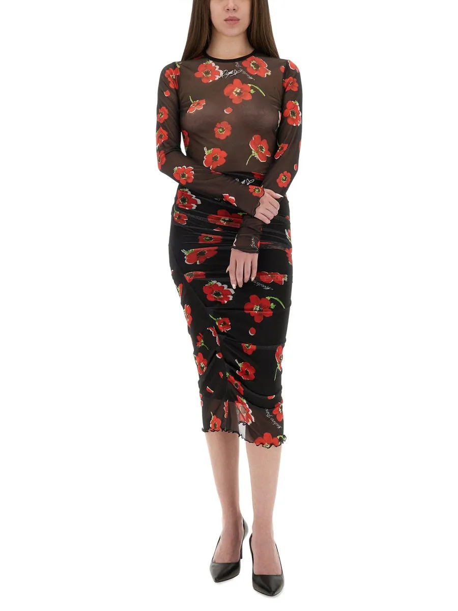 Floral Mesh Skirt sold by Wanan Luxury product image thumbnail 2