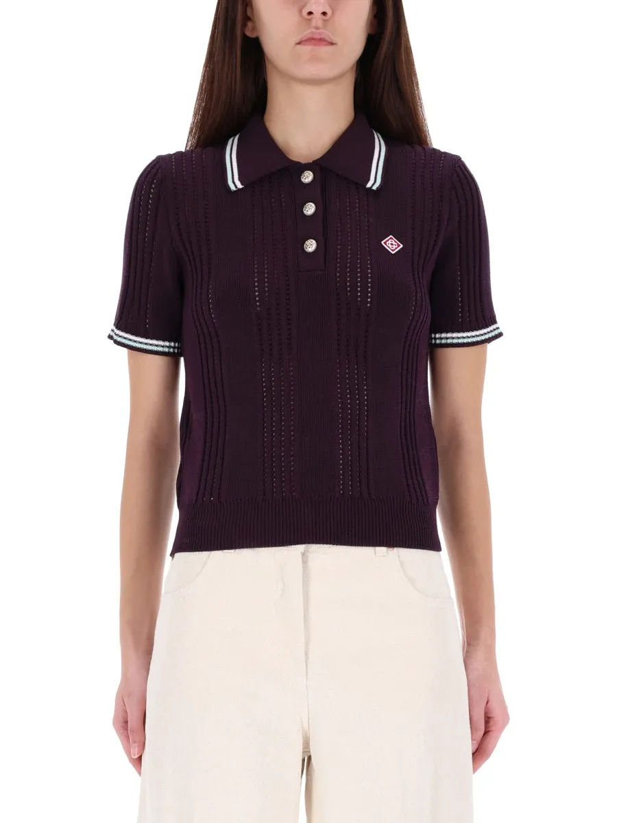 Cotton Knit Polo Shirt sold by Wanan Luxury