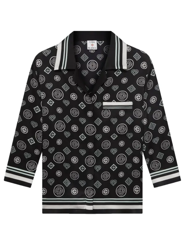 "Monogram" Pajama Shirt made by Casablanca