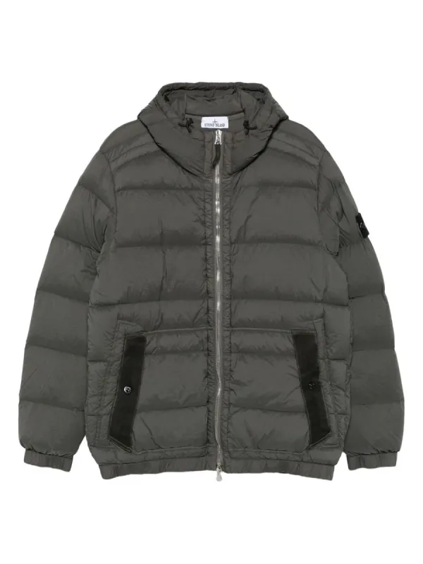 Padded Down Jacket With Hood made by Stone Island