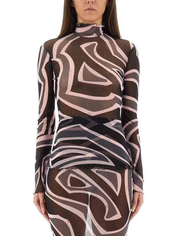 Labyrinth Print Top sold by Wanan Luxury